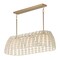 Maxim Lighting Macrame 3-Light Linear Pendant, Gold 22483SWGLD - alternate 1